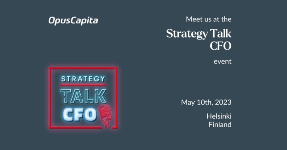 OpusCapita at Strategy Talk CFO 2023 event